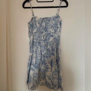 J. Crew Floral Linen Mini Dress